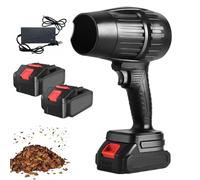 DYUNCZ Souffleur Feuille 33 000 TR/Min avec 2 Batteries 21 V, Mini Souffleur Turbo Portatif, Vitesse Réglable en Continu, pour Séchage de Voiture, Barbecue et Nettoyage(Black)