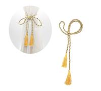 DYYEUAVT 2/4 pièces Rideau Or Gland Cravate Corde Rideau Pince embrasses for Rideaux Accessoires Or embrasses Polyester Support de Rideau(Gold,2 pcs)