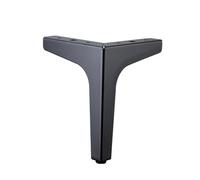 DYYEUAVT 4 pièces Noir Or Pieds de Table Basse for Meubles en métal canapé lit Chaise Jambe Fer Bureau Commode Salle de Bain Armoire remplacer Pied 10-17 CM(Black-10cm-4pcs)