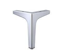 DYYEUAVT 4 pièces Noir Or Pieds de Table Basse for Meubles en métal canapé lit Chaise Jambe Fer Bureau Commode Salle de Bain Armoire remplacer Pied 10-17 CM(Silver-13cm-4pcs)