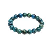 DYYEUAVT Bracelet à breloques en forme de paon bleu pour couple - Personnalisable - Pour homme et femme - 6/8/10/12 mm, taille unique, 6 mm, Agate