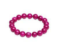 DYYEUAVT Bracelet à breloques rouge violacé pour homme et femme - Chaîne de yoga - 6/8/10/12 mm, taille unique, 6 mm, Agate