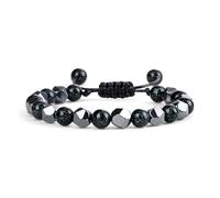 DYYEUAVT Bracelet de perles irrégulières en pierre naturelle de 8 mm pour femmes, hommes, couples, yoga, bijoux, taille unique, Agate