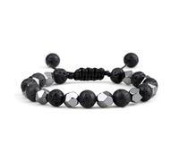 DYYEUAVT Bracelet de perles irrégulières en pierre naturelle de 8 mm pour femmes, hommes, couples, yoga, bijoux, taille unique, Agate