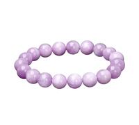 DYYEUAVT Bracelet élastique en perles rondes naturelles pour femme, taille unique, Agate