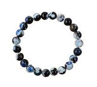 DYYEUAVT Bracelets pour femme en pierre naturelle avec perles de cristal pour grand-mère et maman, taille unique, Agate