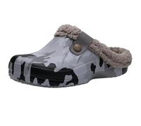 DYYEUAVT Chaussures Hommes Décontractées EVA Sabots Maison Chaussures Intérieur Doux Doublé Hommes Pantoufles en Plein Air Imperméable Antidérapant Chaussures for Hommes(44-45)