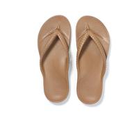 DYYEUAVT Crestar Women's Orthopedic Flip Flops Summer EVA Sandals For Plantar Fasciitis Relief Comfort Unisex Non-slip Beach Slippers(Brown,39)