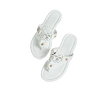 DYYEUAVT Flip-Flops Women's Summer Outer Wear Retro Slippers Comfortable Holiday Sandals(WHITE,36)