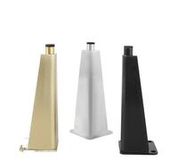 DYYEUAVT Jambes de quincaillerie de Meubles en Alliage d'aluminium Pieds de Meuble de Salle de Bain réglables canapé Table Basse Pieds de Support d'armoire de télévision(Black-12cm)