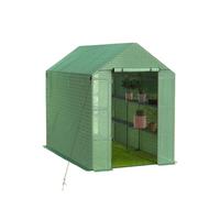 DYYEUAVT Kit pour serres d'extérieur de construction pour l'hiver en plein air, serres de marche de 97 x 56 x 77 pouces avec étagères, serre portable