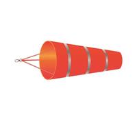 DYYEUAVT Manche à Vent extérieure de 80cm, Mesure de la Direction du Vent, Ceinture réfléchissante, girouette Anti-déchirure for aéroport, Aviation, Jardin, Ferme(Color 2)