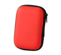 DYYEUAVT Mini Sac numérique, Chargeur, câble de données, Stockage, Disque U, écouteurs Portables, Petit(Red)