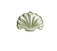 DYYEUAVT Pochette coquillage for femme, sac de soirée, de bal, de soirée, de luxe, for mariage(Light Green)