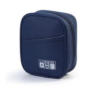DYYEUAVT Sac de Rangement Portable for câbles de données Oxford, étanche, for Banque d'alimentation USB, étui de Rangement for écouteurs, Pochette de Voyage for Accessoires numériques(Blue)