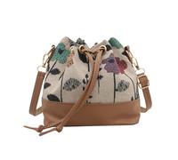 DYYEUAVT Sac seau simple à cordon de serrage imprimé for femme, sac à bandoulière à longue sangle, toutes saisons(Style2)