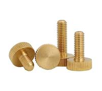 DYYK 20 pièces/lot M3 M4 M5 M6 moleté en Laiton à tête Plate serrer à la Main vis à Oreilles (Size : M5X14 20PCS)