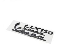 DYYOPRA Pièces de Rechange Moto 3D Italien emblème Autocollant Autocollant étanche Logo PVC réservoir Roue Vespa LX150 for Piaggio Vespa LX150 Facile à remplacer(Black)