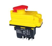 DZ-6 15A 250V IP55 Waterproof Electromagnetic Drill Push Button Pushbutton Switch Magnetic Switches with Emergency Stop