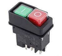 DZ-6 Interrupteur à pression 250 V 15 A 5 broches électromagnétique pour bétonnière meuleuse interrupteur de rechange robuste IP55
