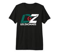 DZ Les Zhommes Algérie Supporter Algérien Djazair T-Shirt Haut de Gamme