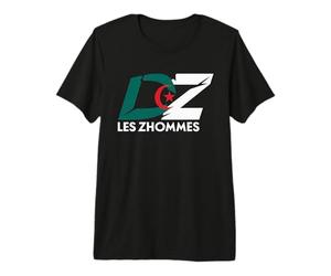 DZ Les Zhommes Algérie Supporter Algérien Djazair T-Shirt Haut de Gamme