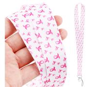 DZ1909-Porte-clés de Sensibilisation au Cancer du Sein, Carte d'Identité, Pass Gym, Téléphone Portable, Porte-Danemark ge, Bijoux 1