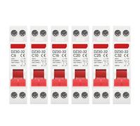 DZ30-32 DPN 1P+N Mini Circuit Breaker MCB 6A 10A 16A 20A 25A 32A Din Rail Mounting Cutout Miniature Household Air Switch OEM DIY(10A)