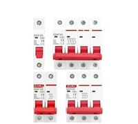 DZ47 1P 2P 3P 4P 3A-63A AC 230V 400V C Type Mini Circuit Breaker Short Overload Protector Din Rail Mount Breaking Capacity(3P,6A)