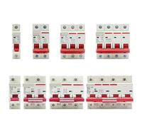 DZ47 400V 1-4P 3-125A C Type Circuit Breaker MCB Short Overload Circuit Protector 35mm Din Rail Breaking Capacity 6KA IINKUEYK(4P,3A)
