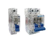 DZ47-63 1P 2P 3P 4P 63a Boîtier transparent 6Ka MCB Interrupteur unipolaire à air Mini disjoncteur basse tension 1 unité (2P, 40 A)