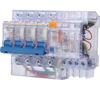 DZ47LE-63 2P C63 Small Circuit Breaker Transparent Household Earth Leakage Circuit Breaker