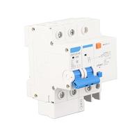DZ47LE - 63 2P+N C63 RCCB Disjoncteur différentiel, protection contre les fuites de courant 230 V 63 A 30 mA, disjoncteur compact contre les surcharges et les courts-circuits pour