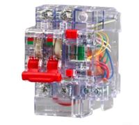DZ47LE RCCB 2 pôles avec corps transparent conçu pour la protection du courant résiduel dans les circuits monophasés 6 A à 63 A (40 A)
