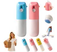 DzaiCrkwd Thermal Paper Eraser Pen, Thermal Paper Correction Fluid with Unboxing Knife, for Package Labels, Bills, Shopping Lists, Identity Theft Protection (2, Blue+Pink)