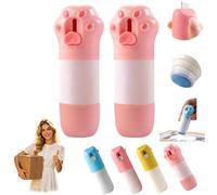 DzaiCrkwd Thermal Paper Eraser Pen, Thermal Paper Correction Fluid with Unboxing Knife, for Package Labels, Bills, Shopping Lists, Identity Theft Protection (2, Light pink.)