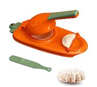 DZAY Polypropylène 2 en 1 Dumpling Maker Manuelle, Moule de Fabricant de Boulette, Machine a Ravioli avec Cuillère de Remplissage, Rapide et Facile pour Faire des Boulettes et Peaux de Boulettes