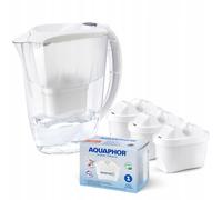 Dzbanek filtrujący Aquaphor Amethyst 2,8 l + 3 wkłady, biały