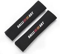 dzggs 2 Pièces Rembourrage de Ceinture de Sécurité pour Mitsubishi Ralliart, Protege Ceinture Voiture Amovible Confortable Antidérapant, Coussinets Ceinture