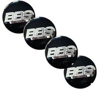 dzggs 4 pièces Auto Cache Moyeux pour BBS 70MM, ABS Aluminium Enjoliveur Centre Roue Couvercle de Moyeu Central de Jante avec Logo,Black