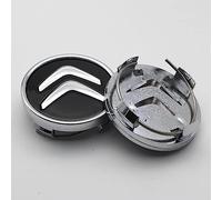 dzggs 4 pièces Auto Cache Moyeux pour Citroen C1 2 3 4 5 C4 Ds3 VTS 56mm, ABS Aluminium Enjoliveur Centre Roue Couvercle de Moyeu Central de Jante avec Logo,A