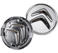 dzggs 4 pièces Auto Cache Moyeux pour Citroen C1 2 3 4 5 C4 Ds3 VTS 56mm, ABS Aluminium Enjoliveur Centre Roue Couvercle de Moyeu Central de Jante avec Logo,C