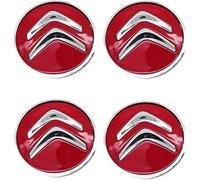 dzggs 4 pièces Auto Cache Moyeux pour Citroen C4 II Grand Picasso 2016-2018 60MM, ABS Aluminium Enjoliveur Centre Roue Couvercle de Moyeu Central de Jante avec Logo