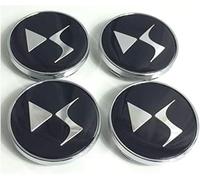 dzggs 4 pièces Auto Cache Moyeux pour Citroen DS7 60mm, ABS Aluminium Enjoliveur Centre Roue Couvercle de Moyeu Central de Jante avec Logo