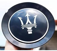 dzggs 4 pièces Auto Cache Moyeux pour Maserati Ghibli 152mm, ABS Aluminium Enjoliveur Centre Roue Couvercle de Moyeu Central de Jante avec Logo,A