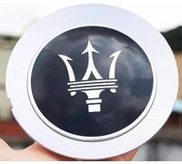 dzggs 4 pièces Auto Cache Moyeux pour Maserati Ghibli 152mm, ABS Aluminium Enjoliveur Centre Roue Couvercle de Moyeu Central de Jante avec Logo,C