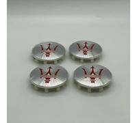 dzggs 4 pièces Auto Cache Moyeux pour Maserati Ghibli Granturismo Levante Quattroporte Grecale GT GC 60mm, ABS Aluminium Enjoliveur Centre Roue Couvercle de Moyeu Central de Jante avec Logo,A