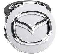 dzggs 4 pièces Auto Cache Moyeux pour Mazda 3 2006-2010 Mazda6 Mazda 8 58mm, ABS Aluminium Enjoliveur Centre Roue Couvercle de Moyeu Central de Jante avec Logo