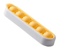 DZGUAI Piastra di ghiaccio in silicone con copertura, Piastra di ghiaccio con copertura, facilmente divisibile, facile da pulire, macchina per il ghiaccio con copertura tenuta al gas (Giallo)