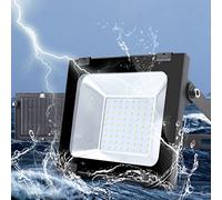 DZHHBSPQ Éclairage de sécurité LED extérieur 50 W, 3 200 K, Blanc Chaud, projecteur Mural de Jardin étanche IP65, 4 000 LM, Lampe de Travail extérieure pour Jardin, entrepôt, Aire de Jeux